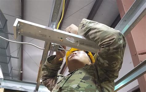 army reserve erecting electric box with 6|'Light me up': Soldiers power through Interior Electrician training.